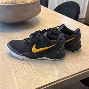 Nike Kobe Bryant  Black and Gold Kids Athletic Shoes